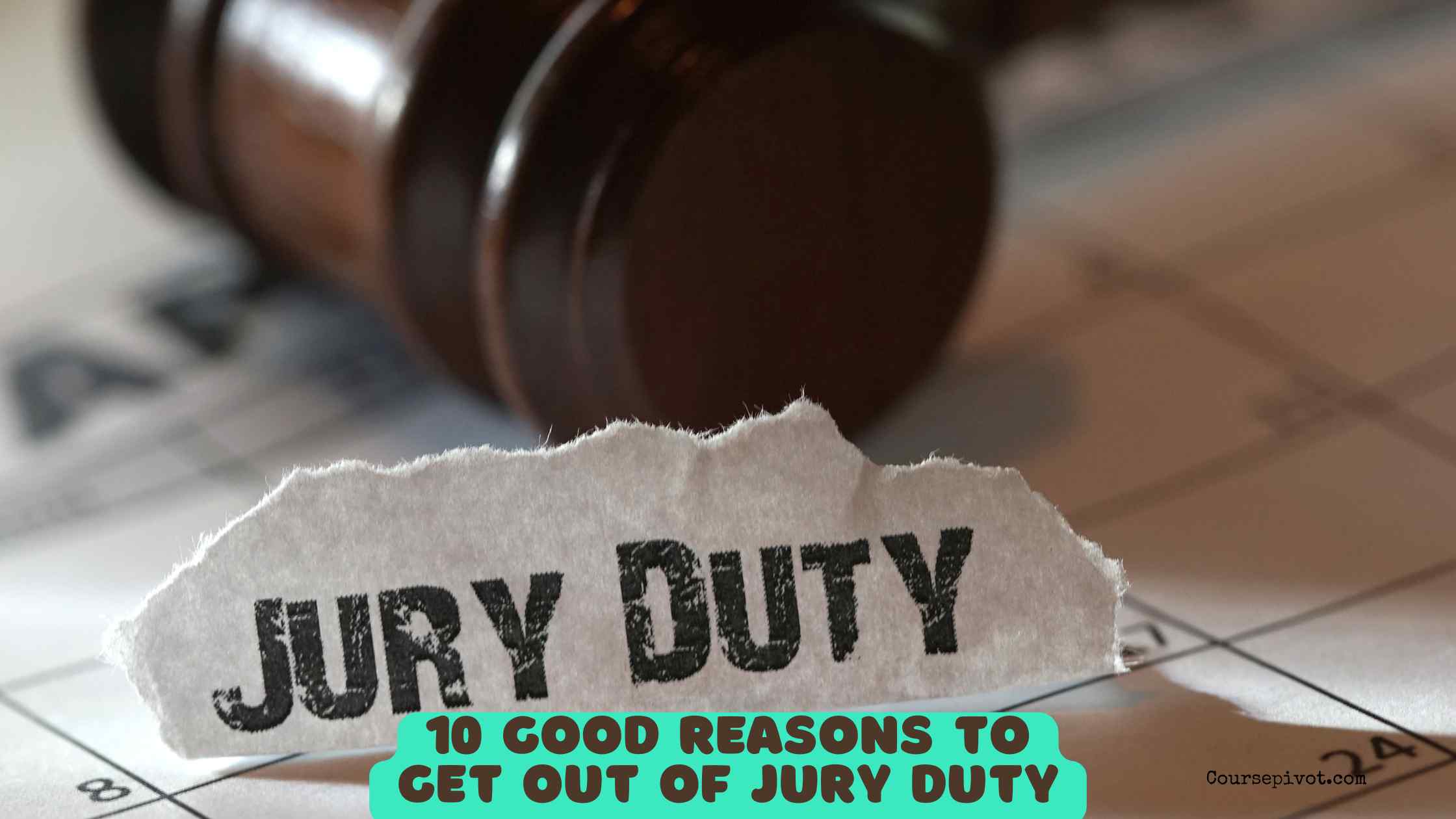 10 good reasons to get out of jury duty