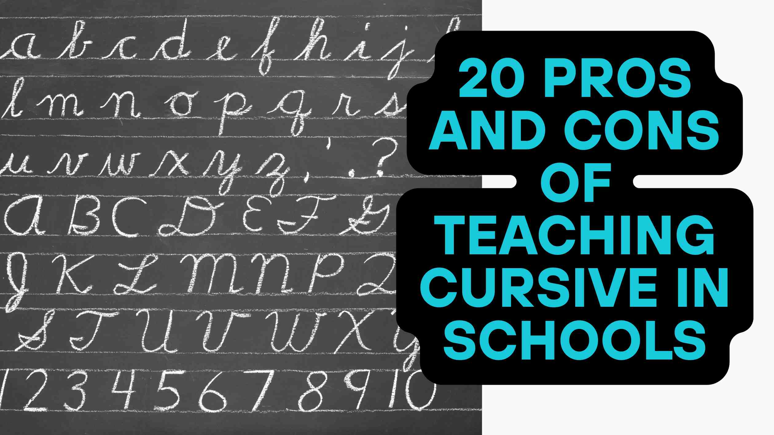 20 Pros and Cons of Teaching Cursive in Schools