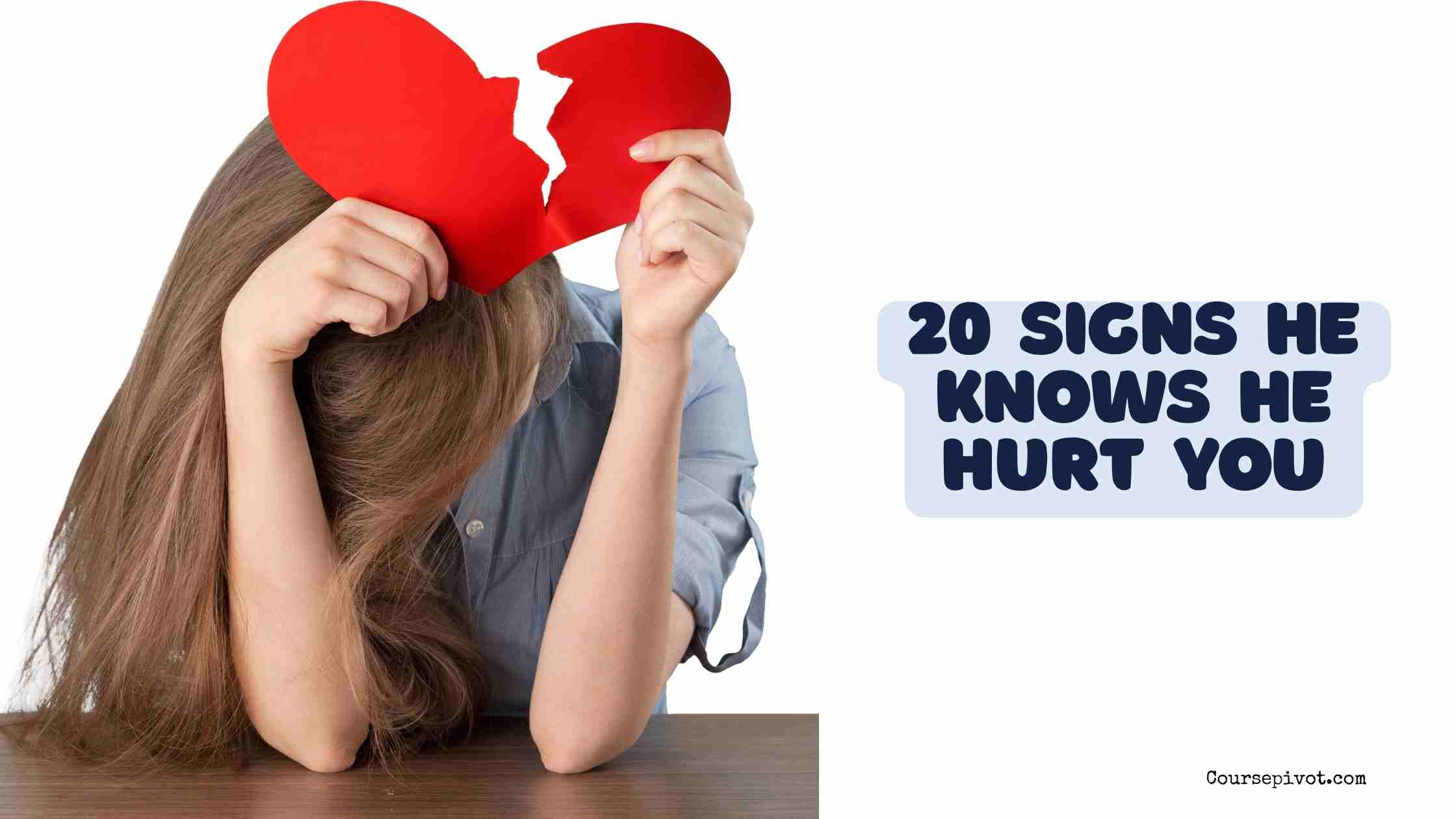 20 Signs He Knows He Hurt You