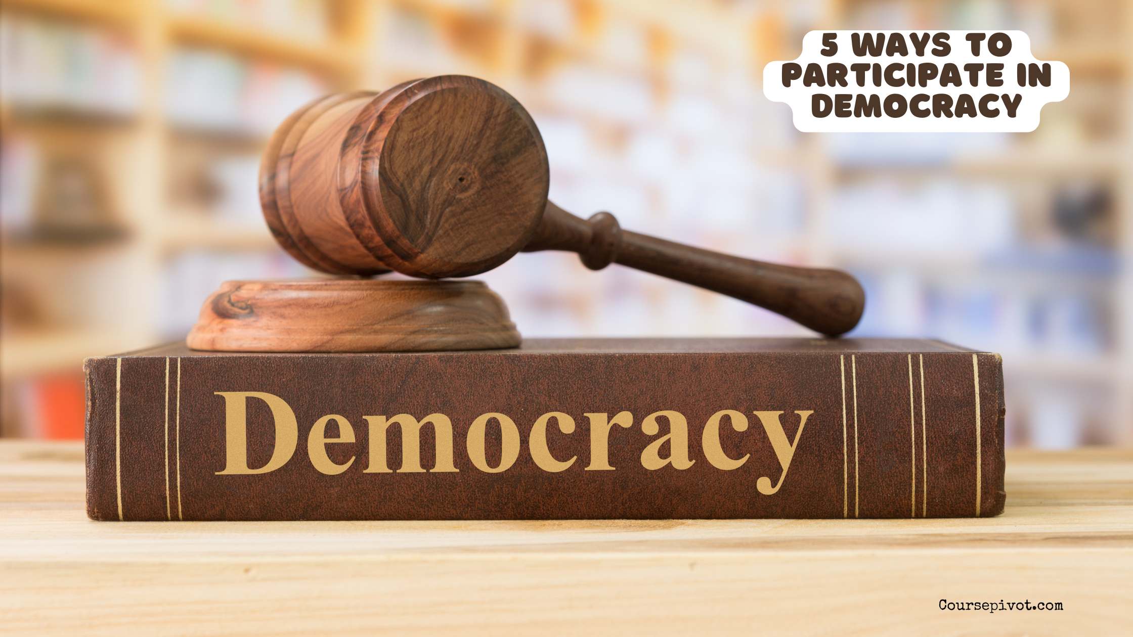 5 ways to participate in democracy
