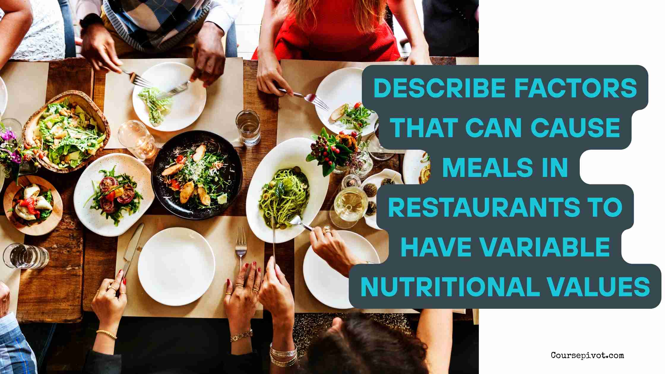 Describe Factors That Can Cause Meals in Restaurants to Have Variable Nutritional Values