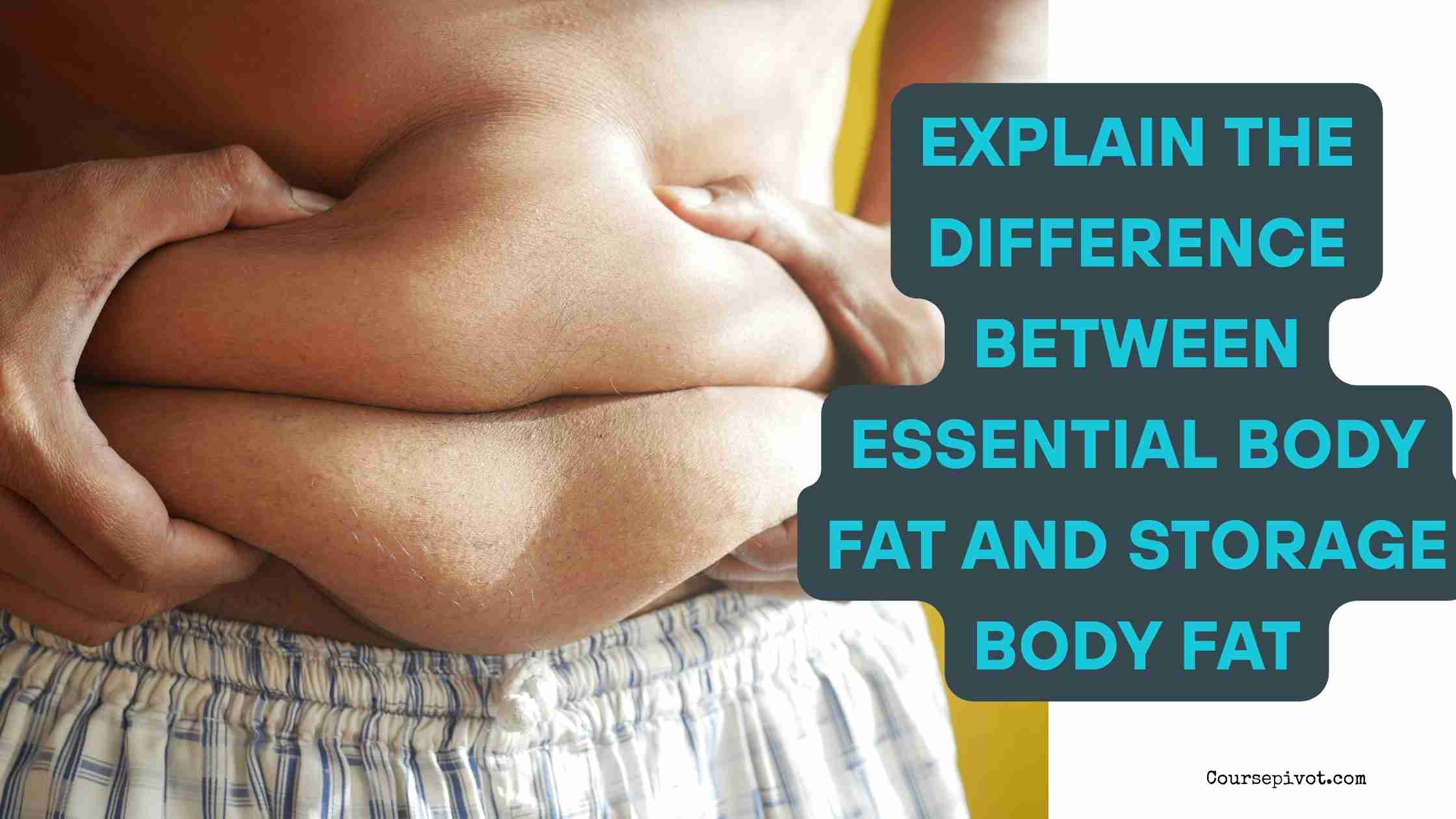 Explain the Difference Between Essential Body Fat and Storage Body Fat