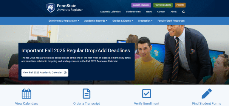 Penn State University Academic Calendar 2025 2026