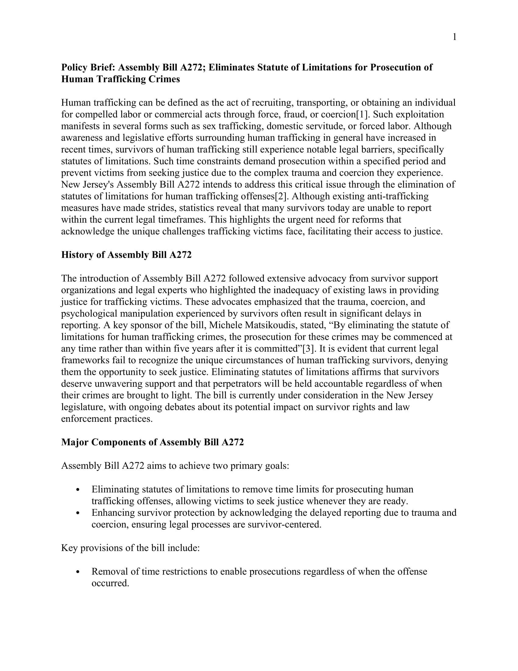 Policy brief example part 1 by Coursepivot assignment help service