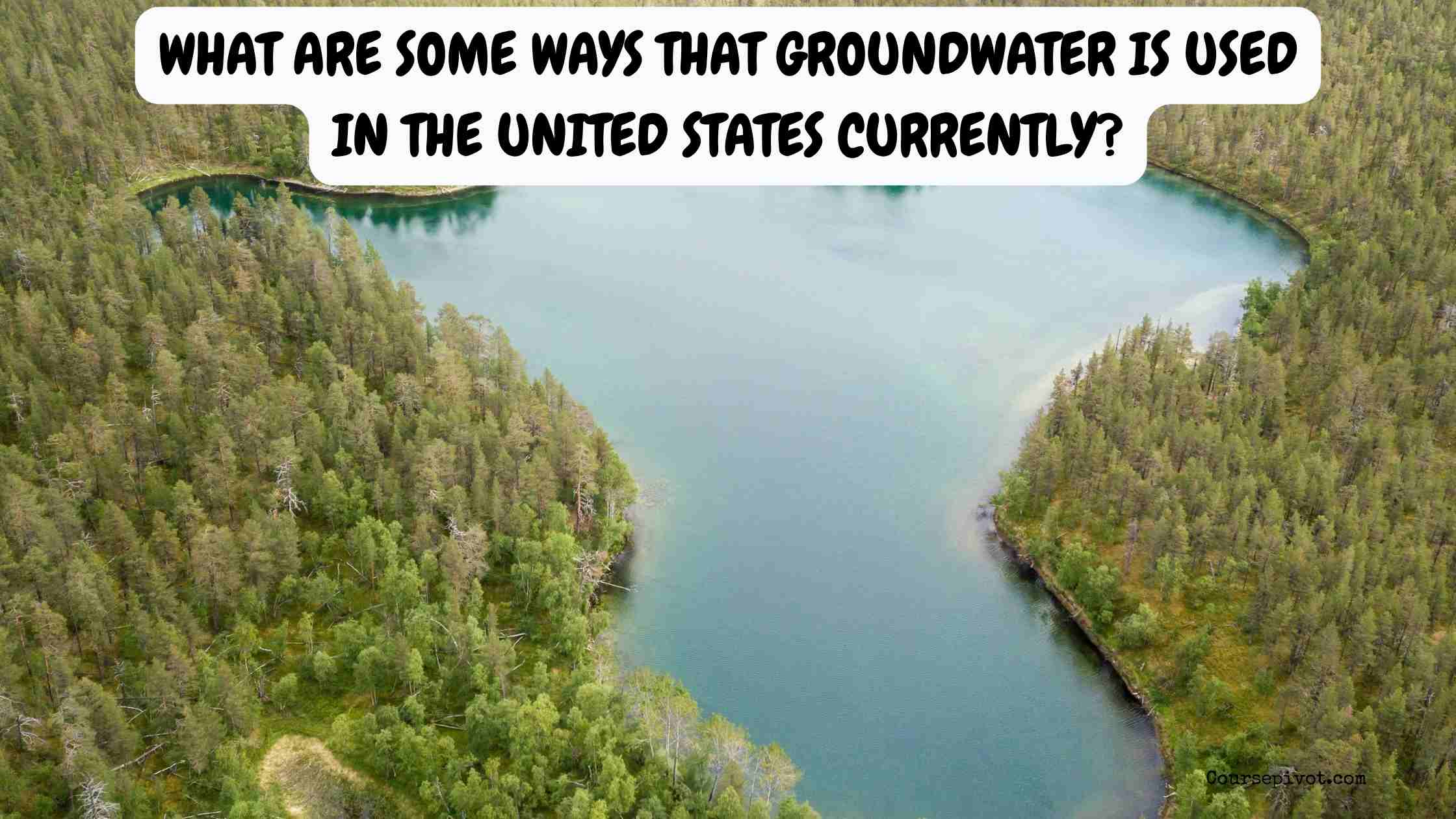 What Are Some Ways That Groundwater Is Used in the United States Currently?