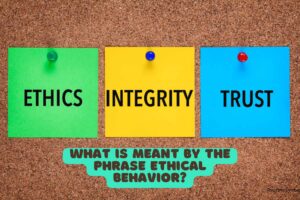 What is meant by the phrase Ethical Behavior?