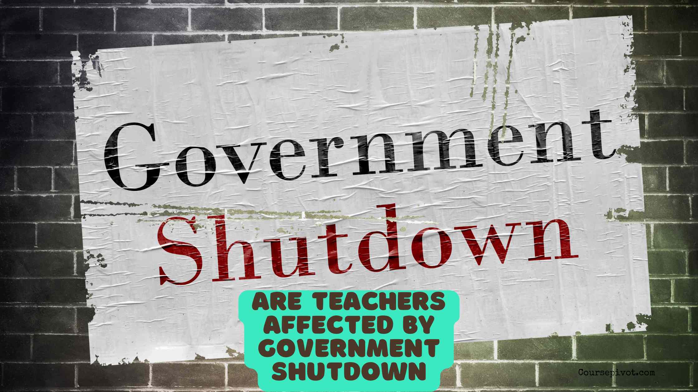 are teachers affected by government shutdown