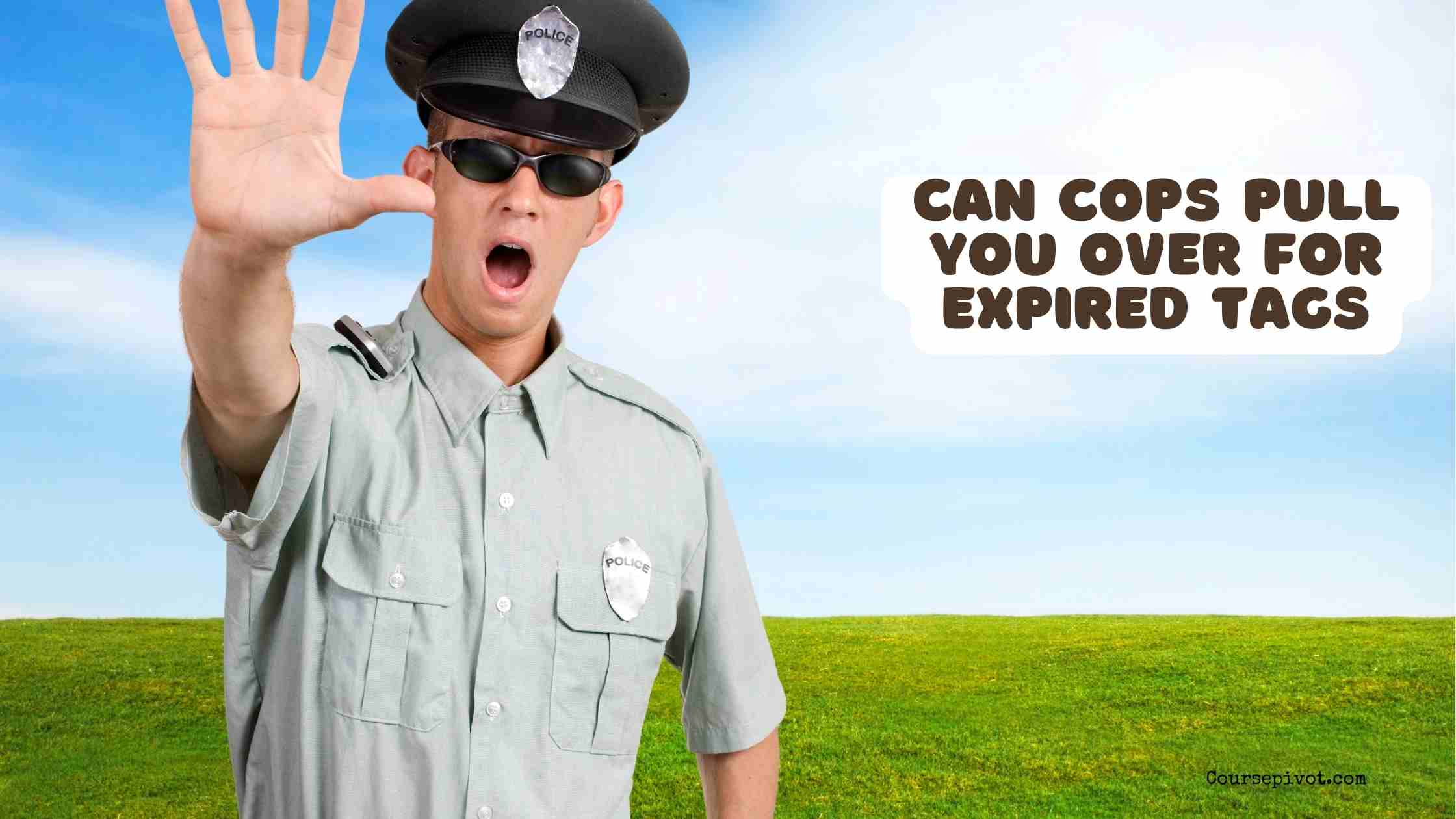 can cops pull you over for expired tags