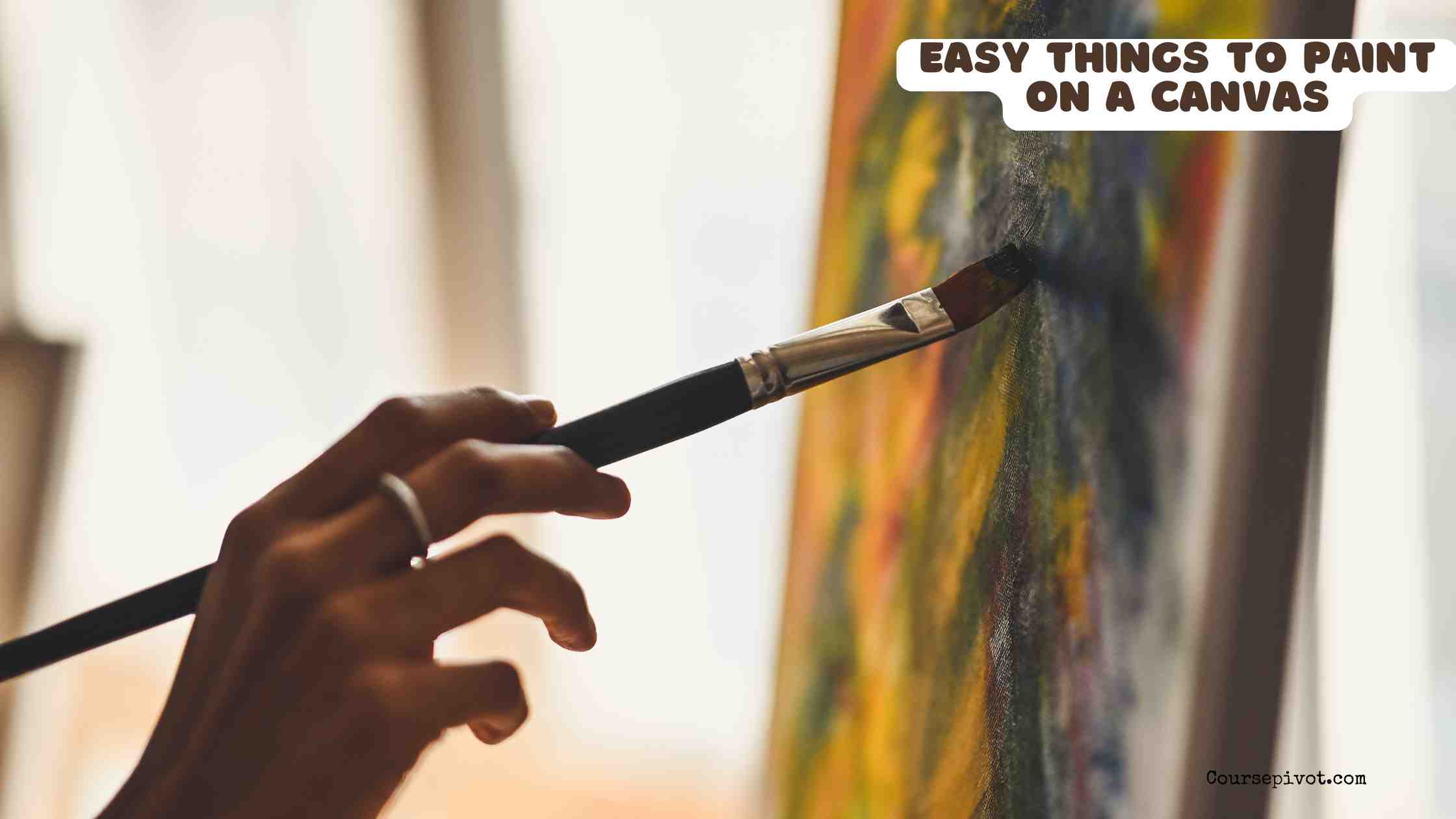 easy things to paint on a canvas