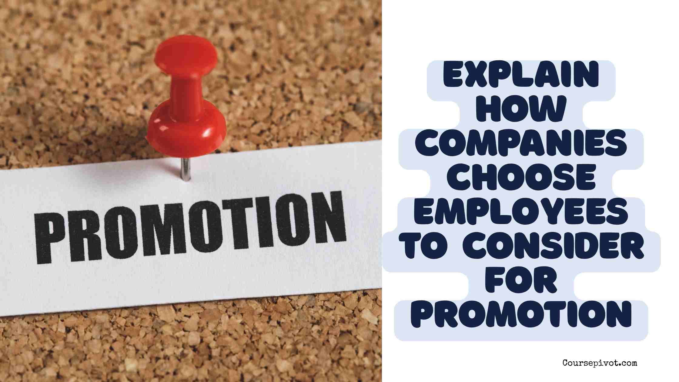 How Companies Choose Employees to Consider for Promotion