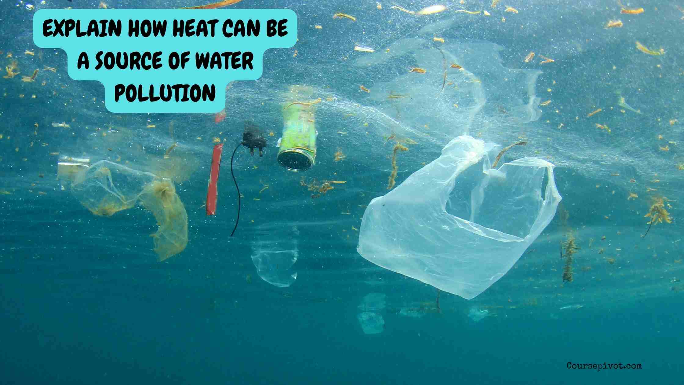 explain how heat can be a source of water pollution