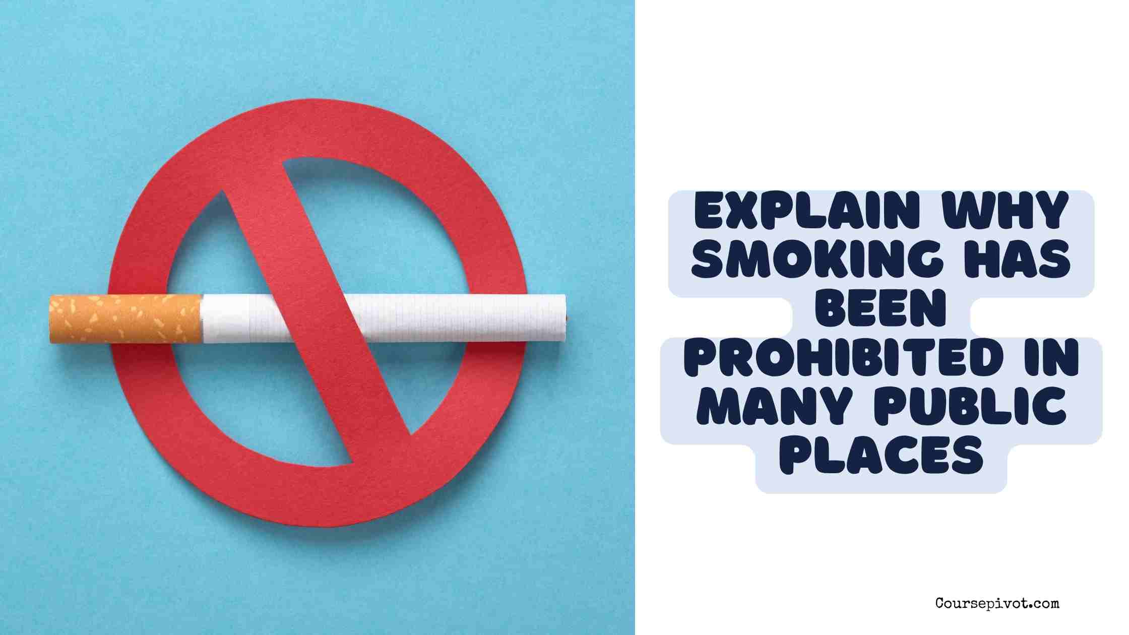 explain why smoking has been prohibited in many public places