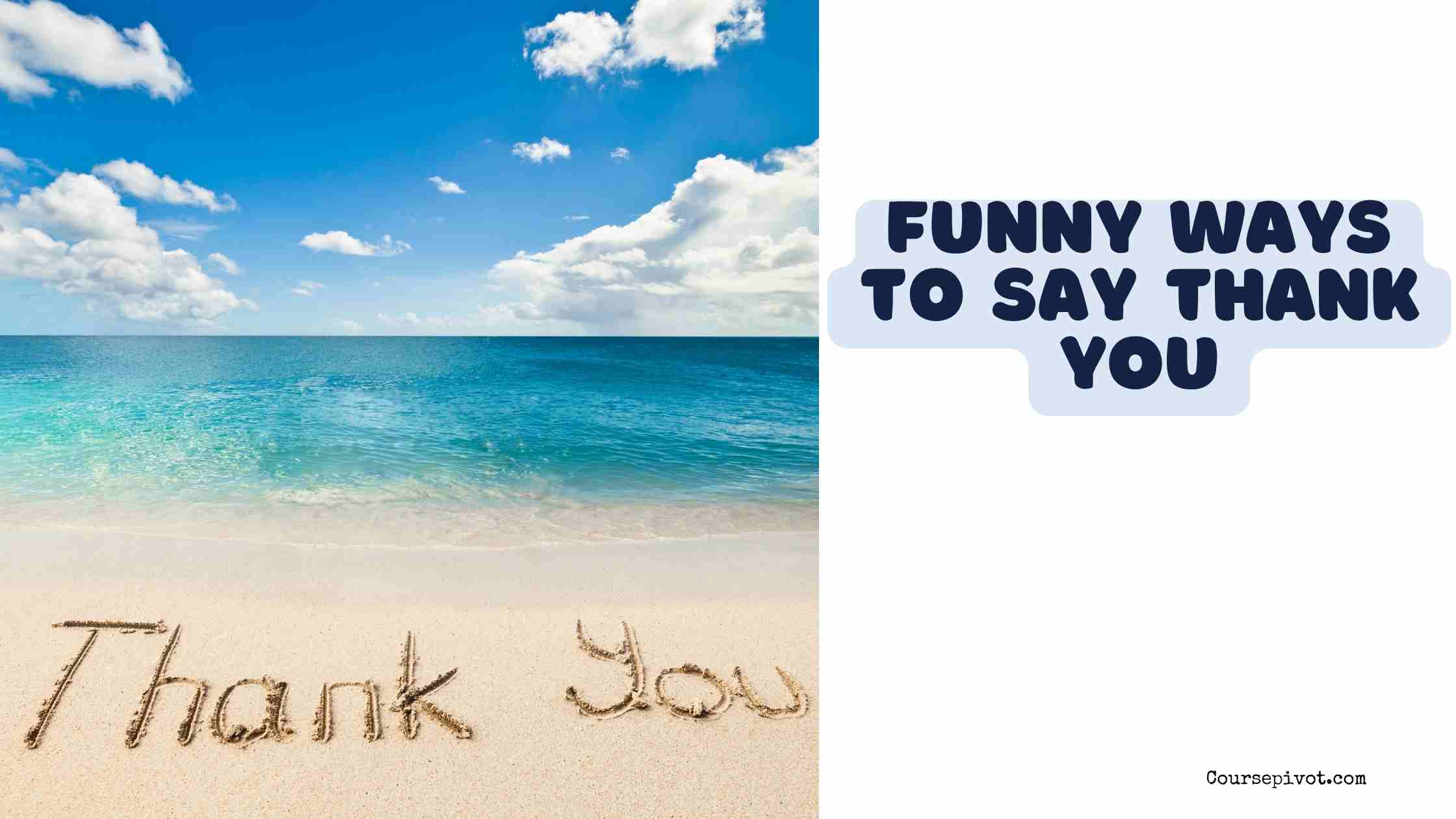 funny ways to say thank you