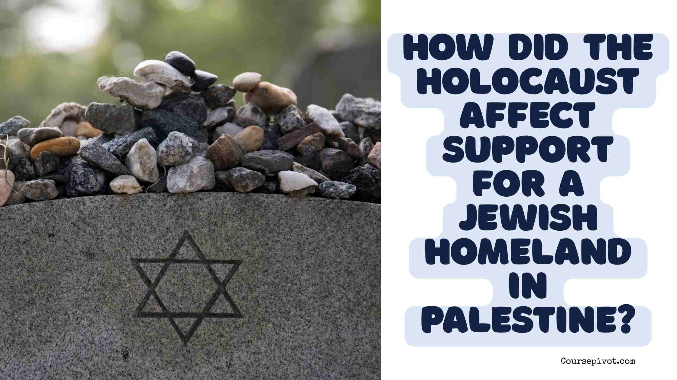 How Did the Holocaust Affect Support for a Jewish Homeland in Palestine?