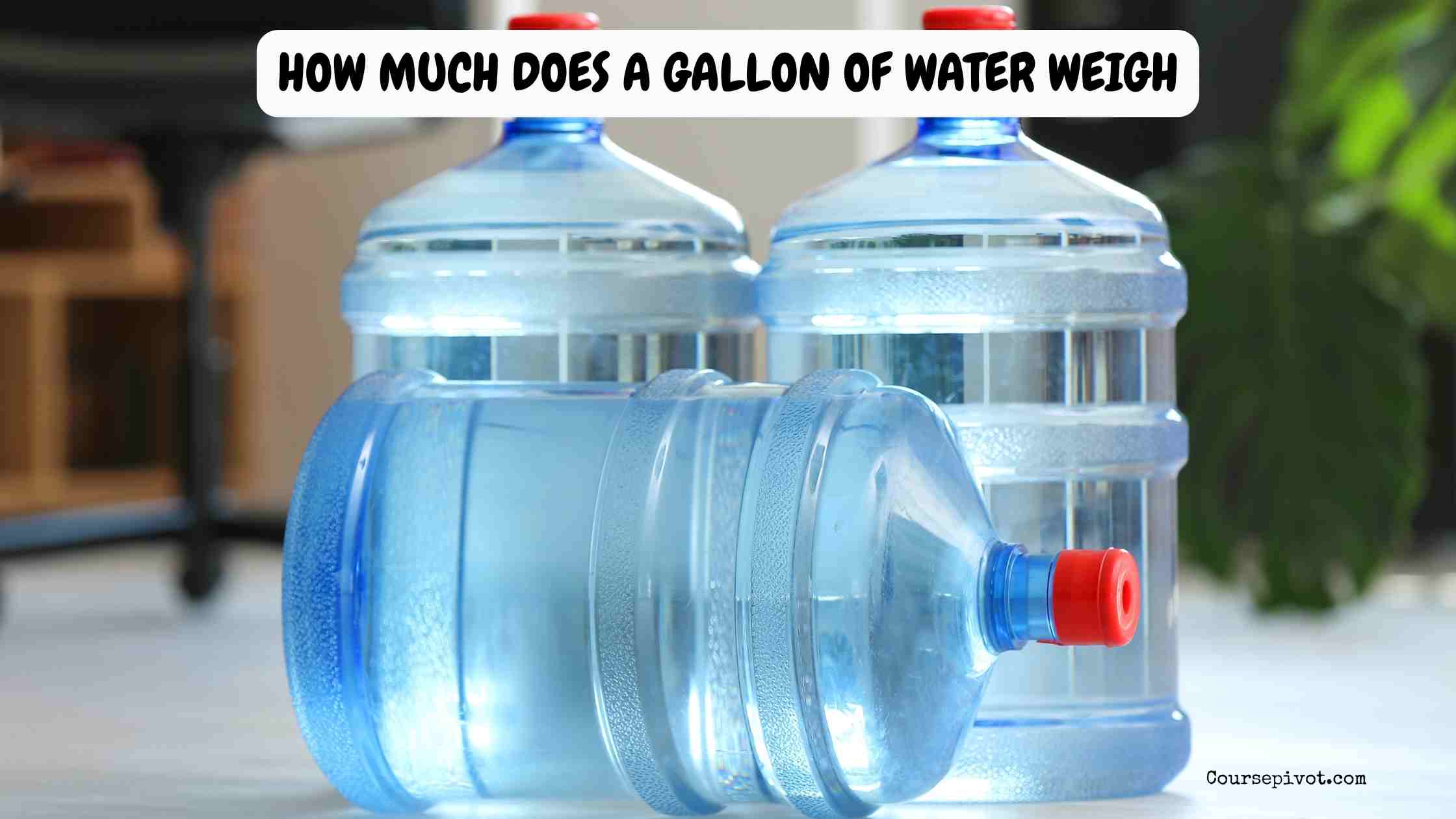 how much does a gallon of water weigh