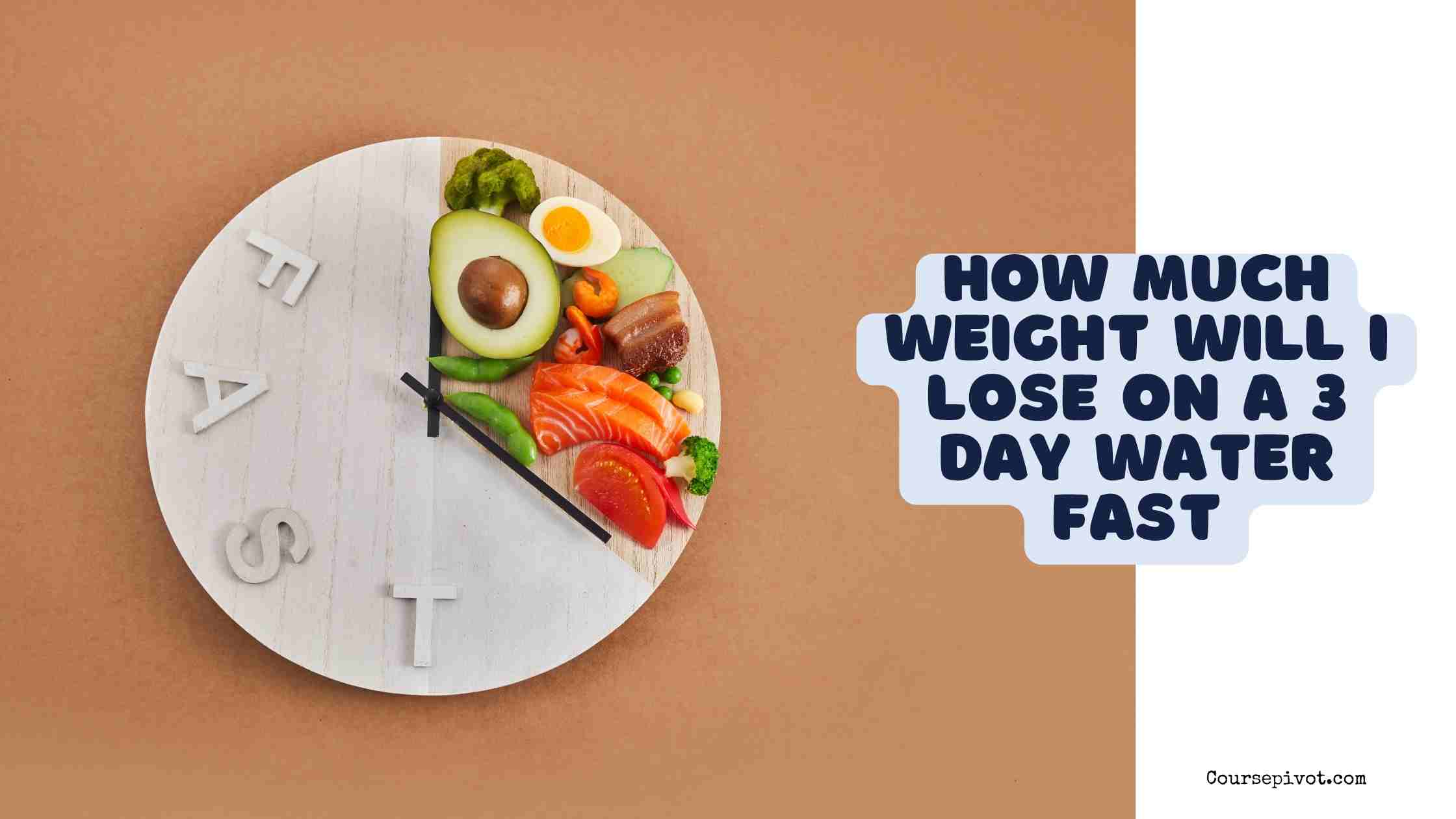 how much weight will i lose on a 3 day water fast