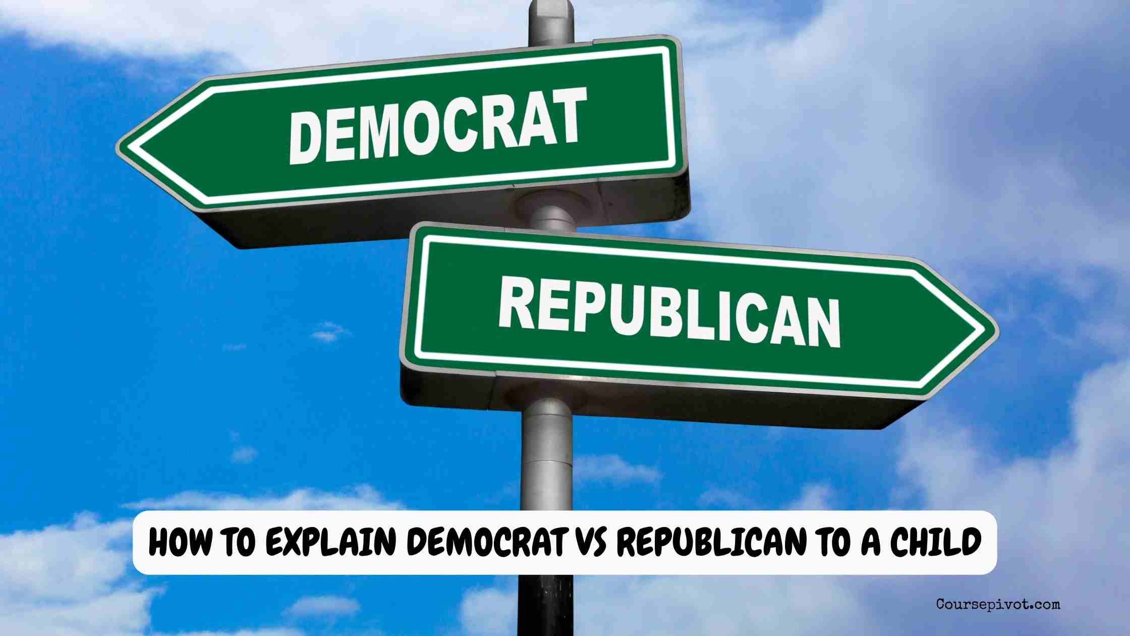 how to explain democrat vs republican to a child