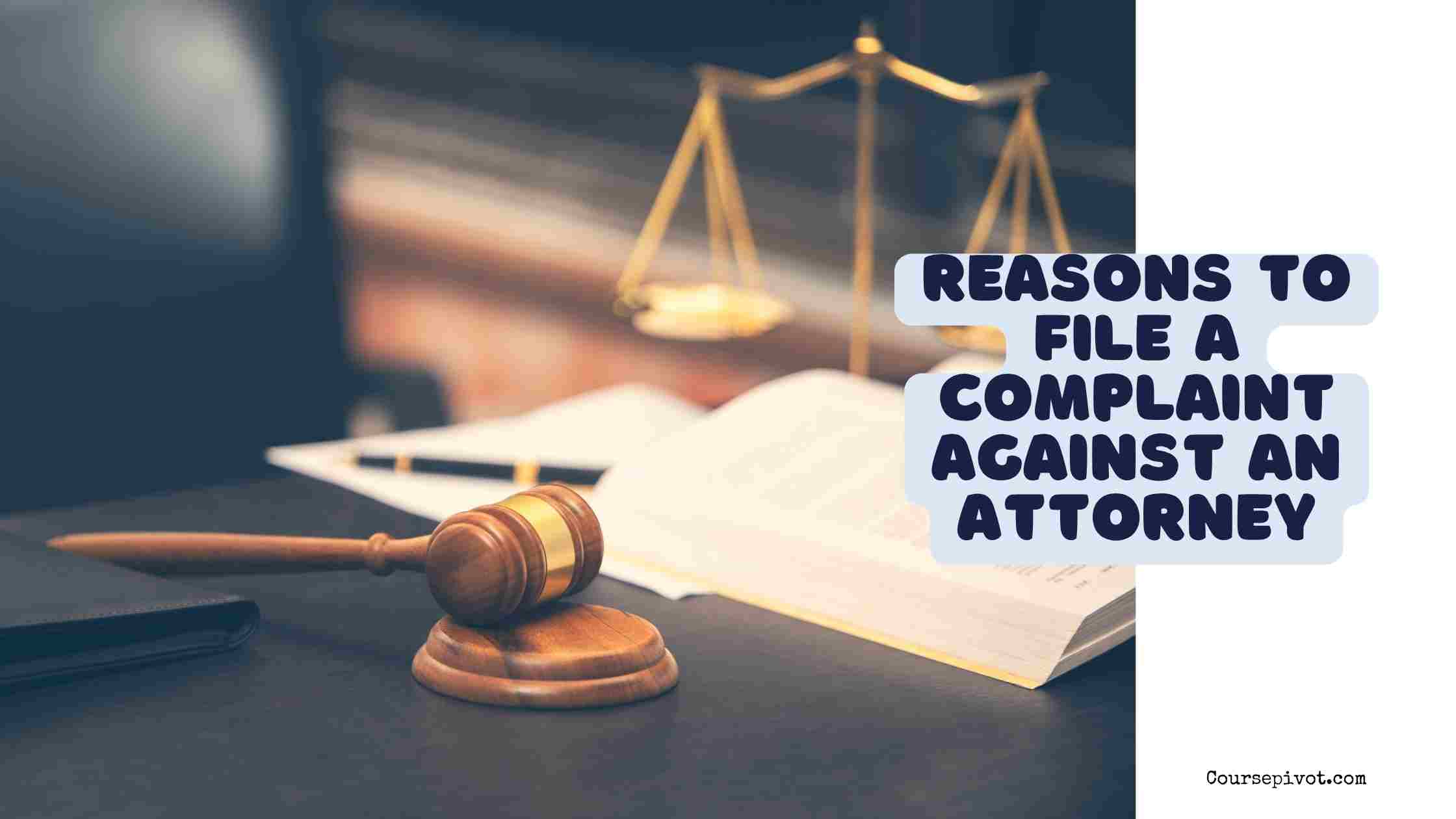 reasons to file a complaint against an attorney