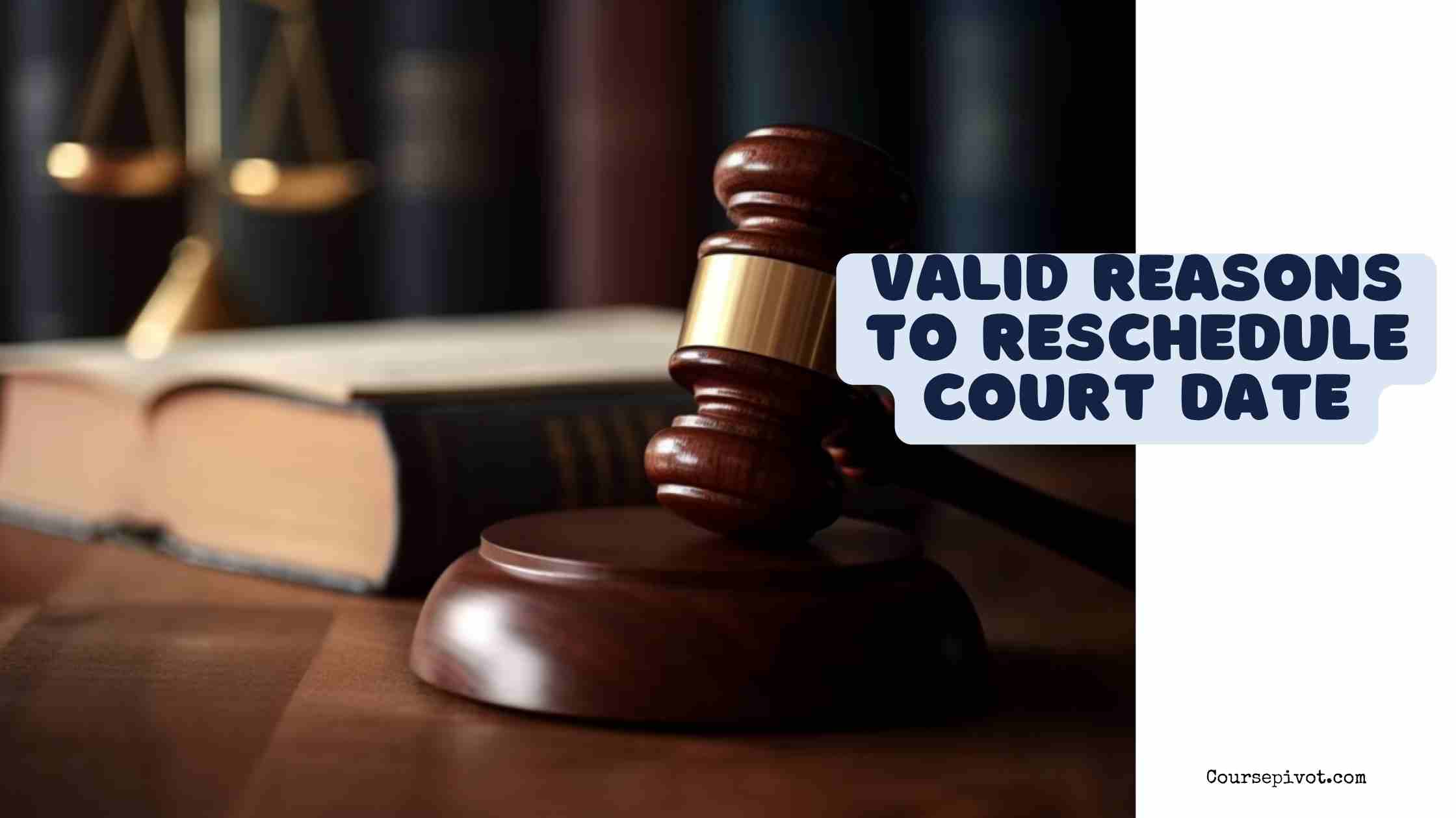 valid reasons to reschedule court date