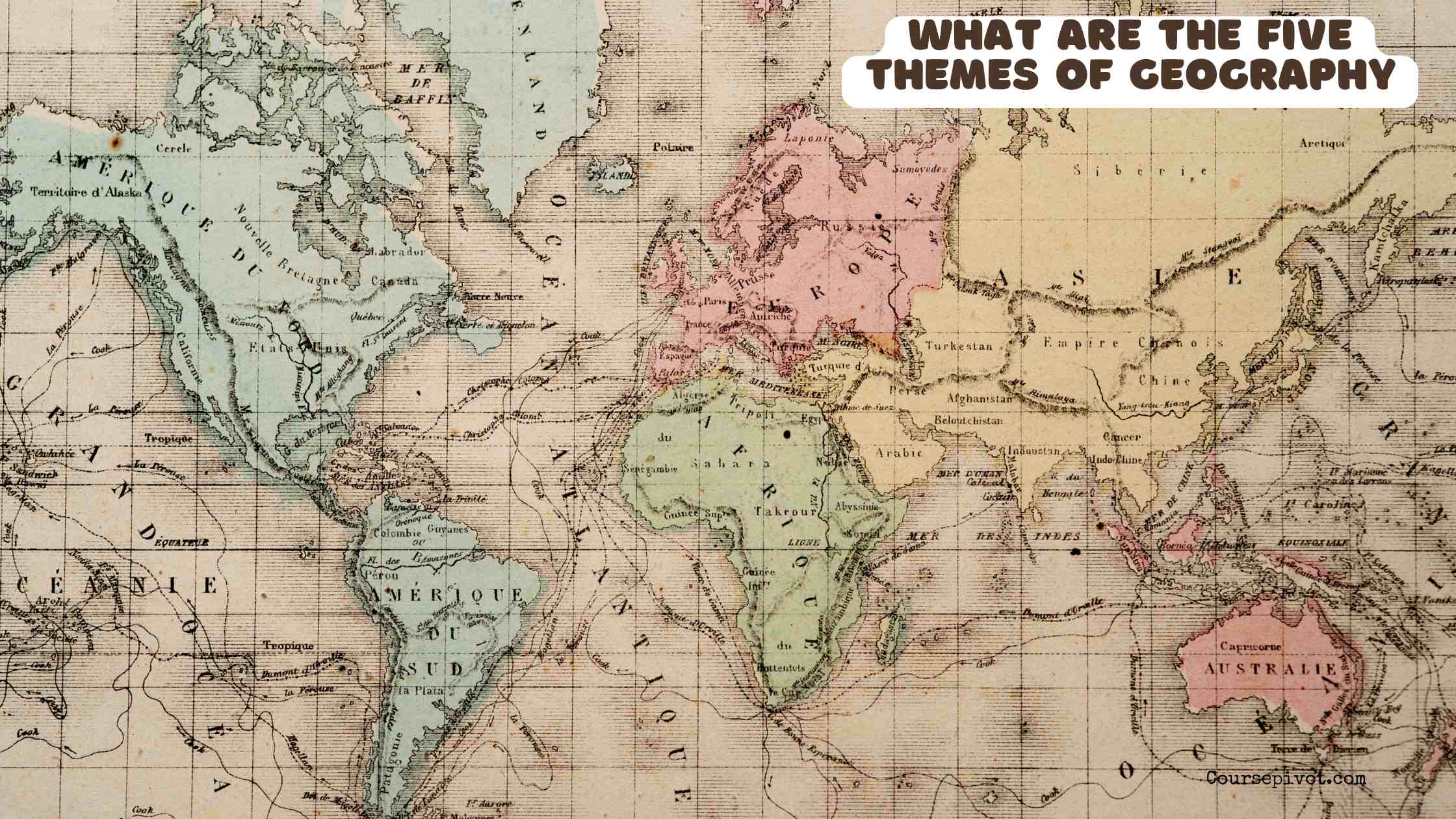 what are the five themes of geography
