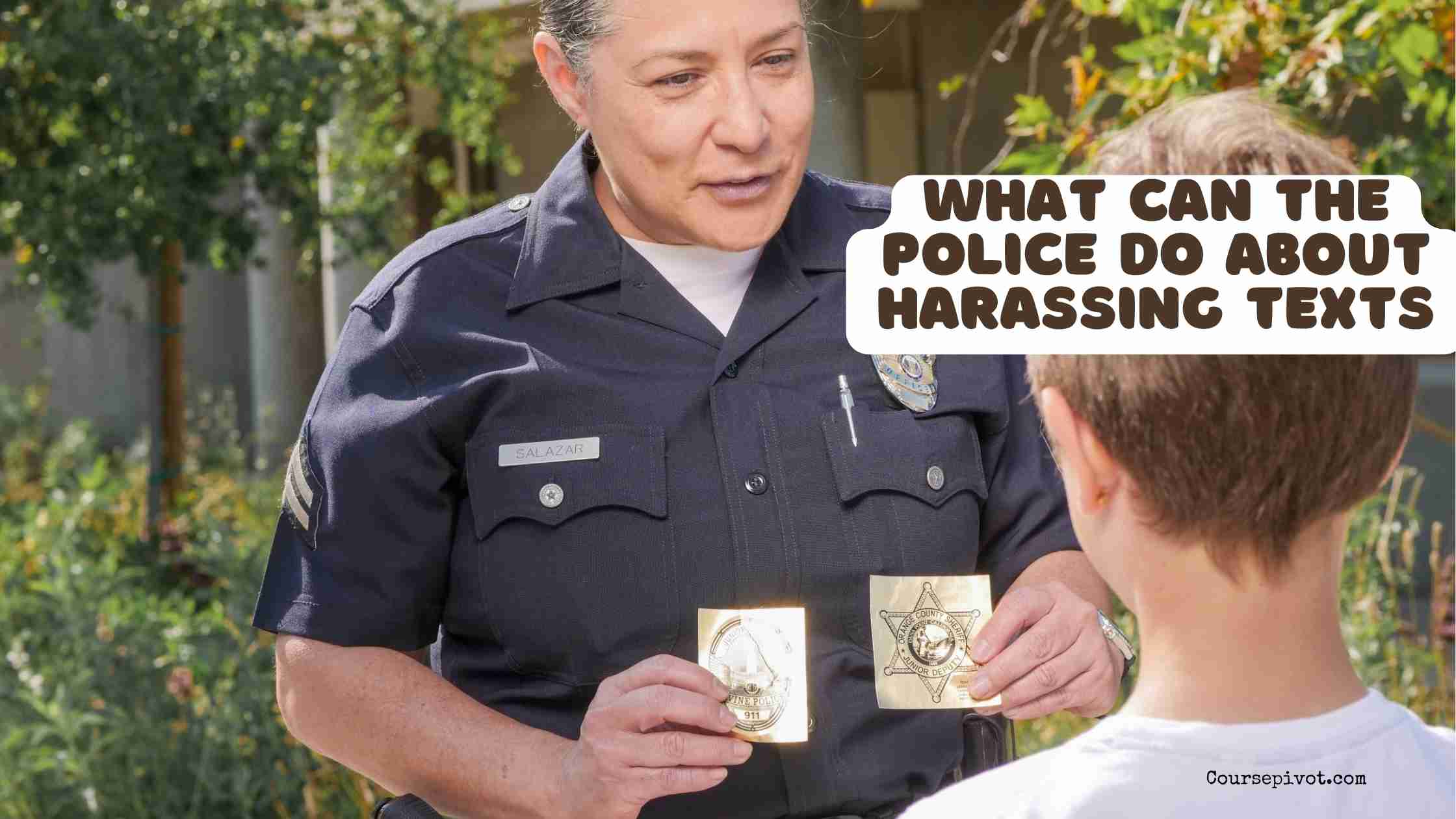 what can the police do about harassing texts