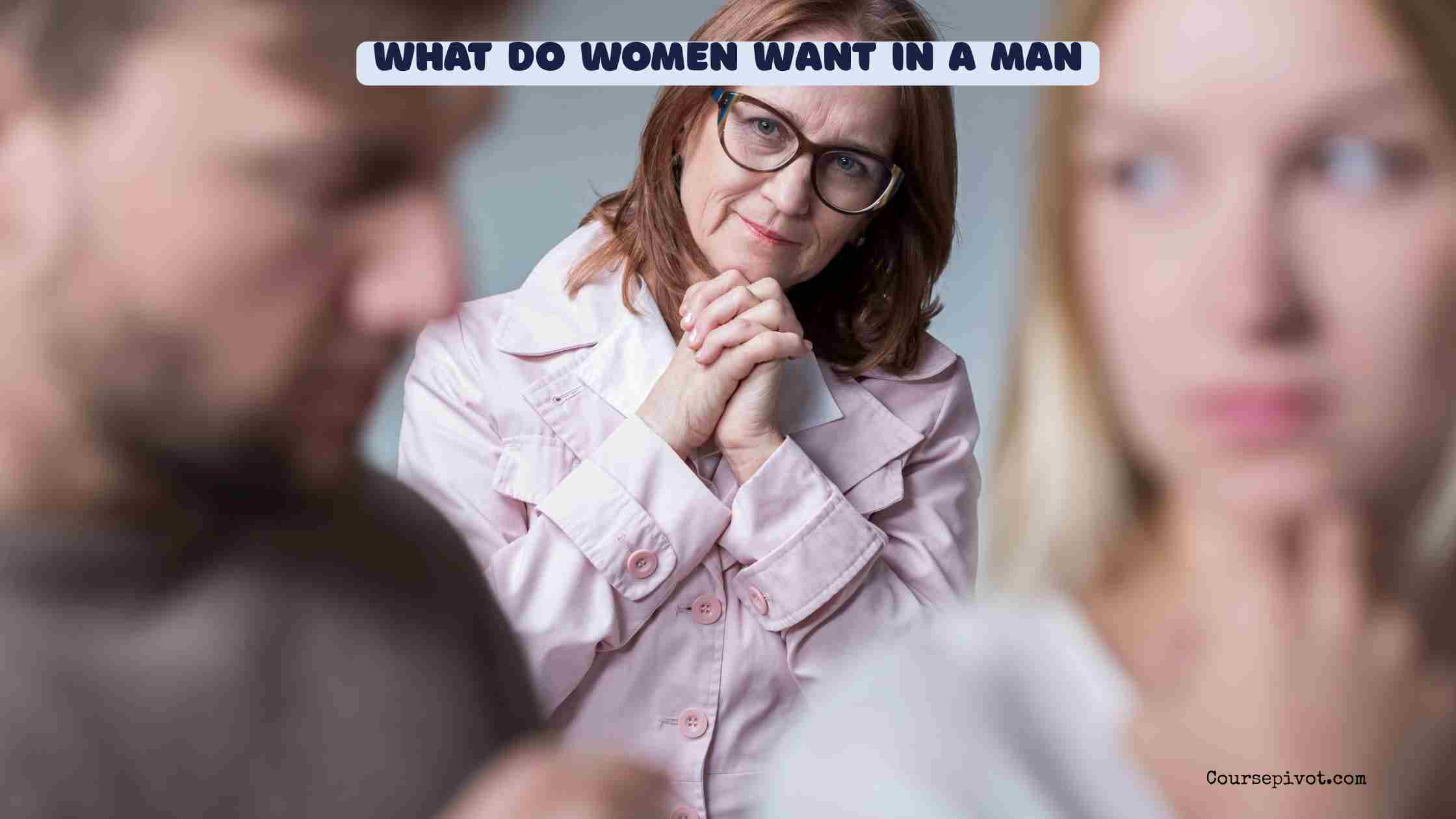 what do women want in a man
