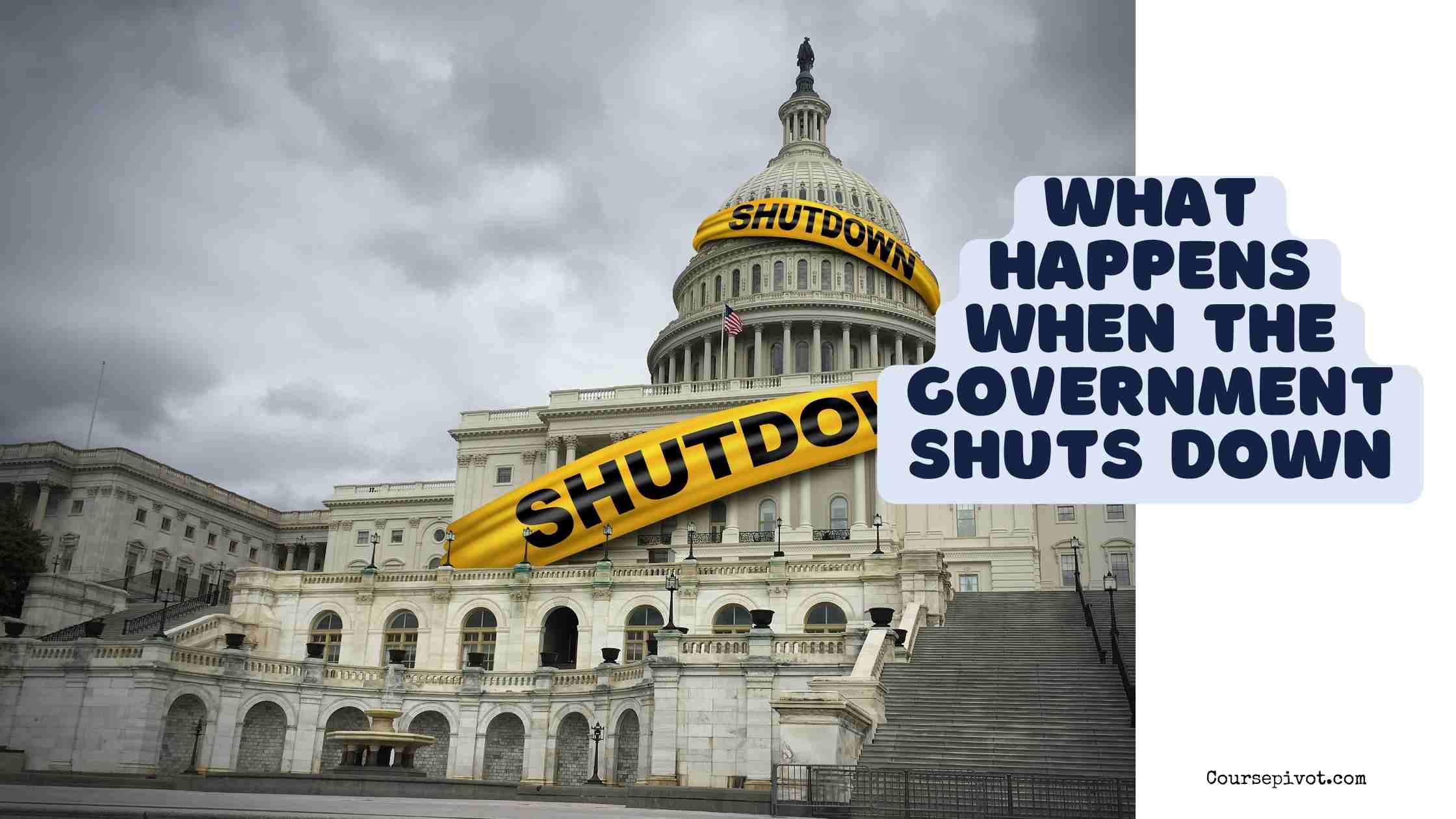 what happens when the government shuts down