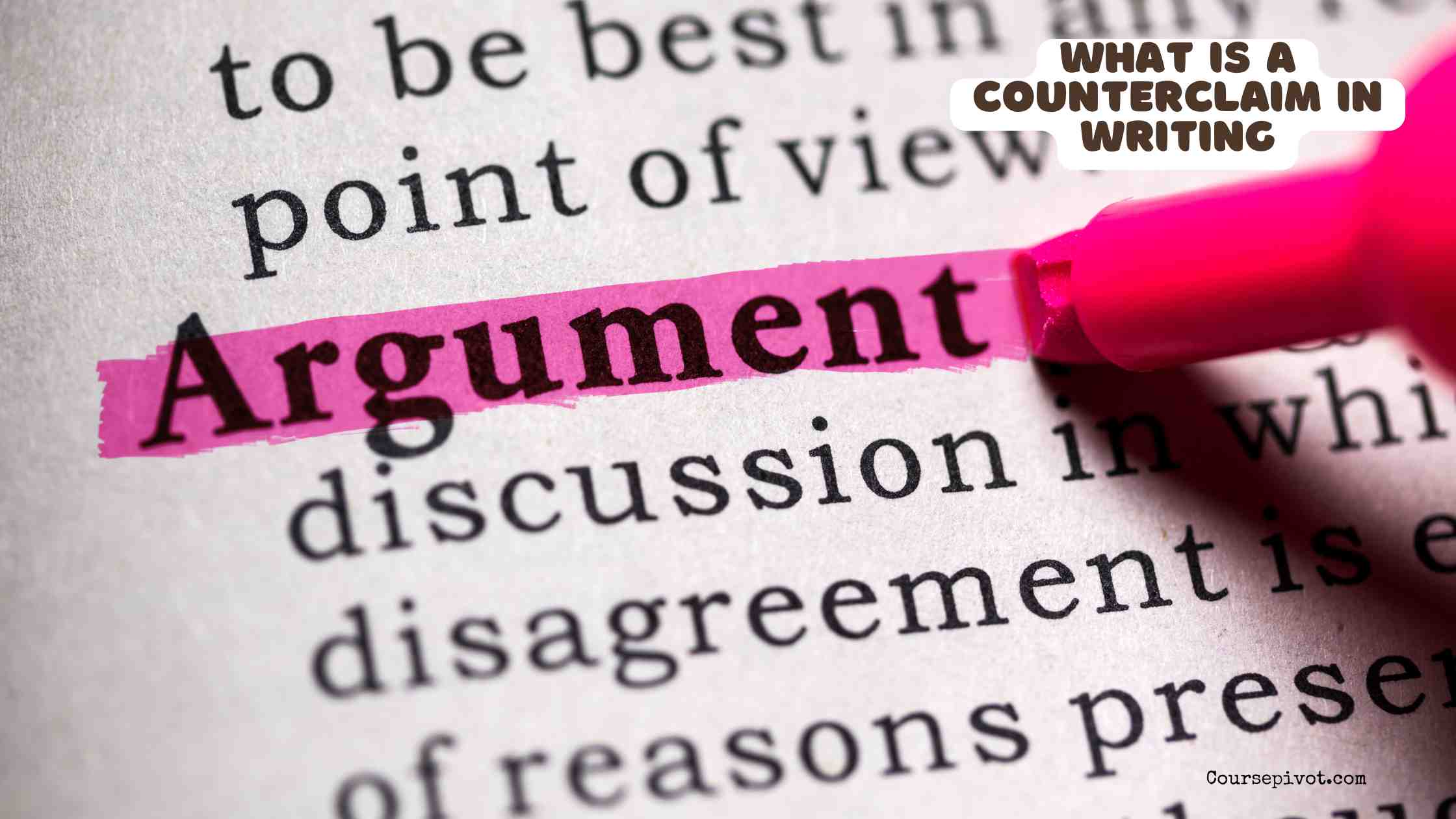 What Is a Counterclaim in Writing?
