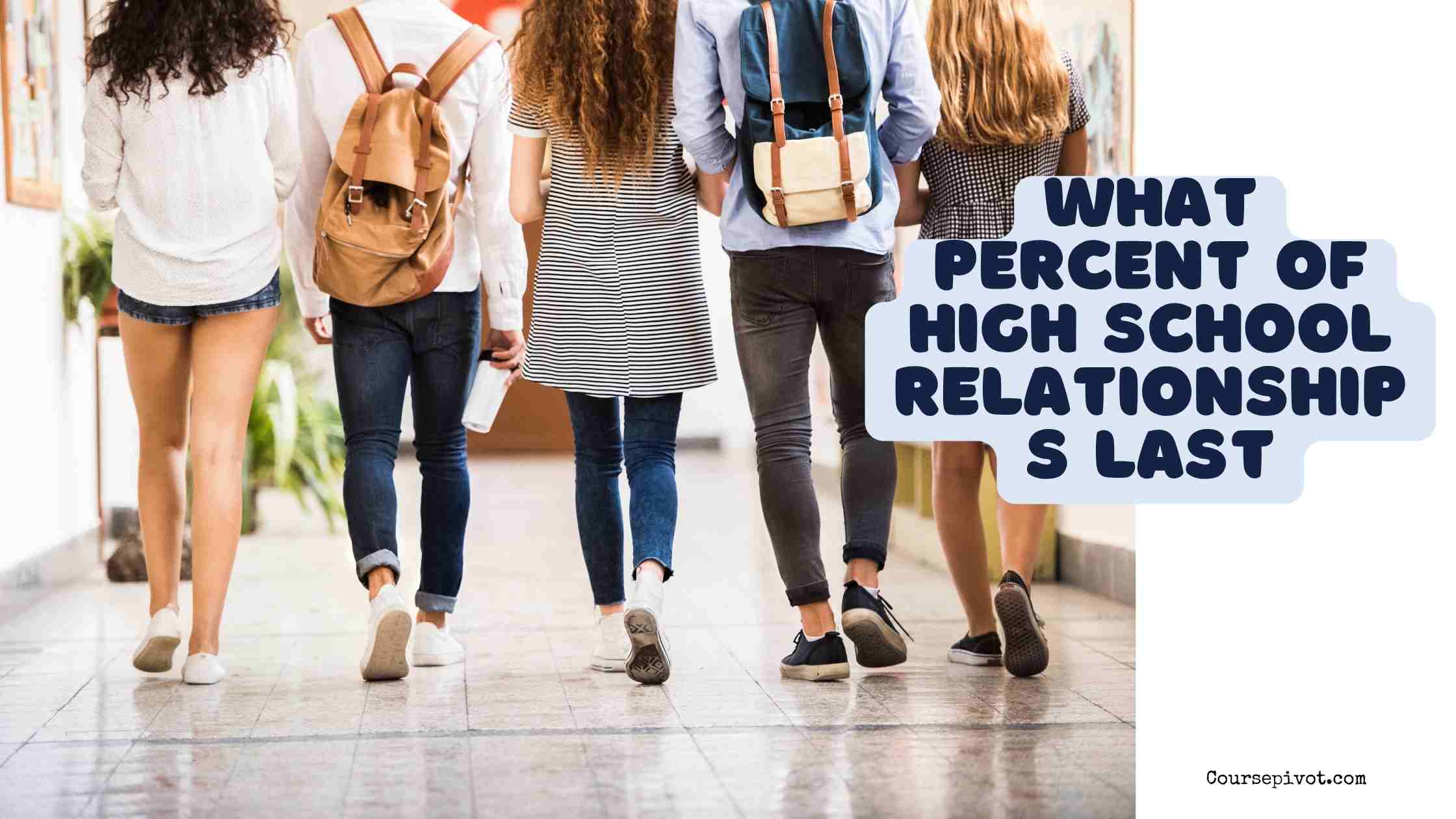 what percent of high school relationships last