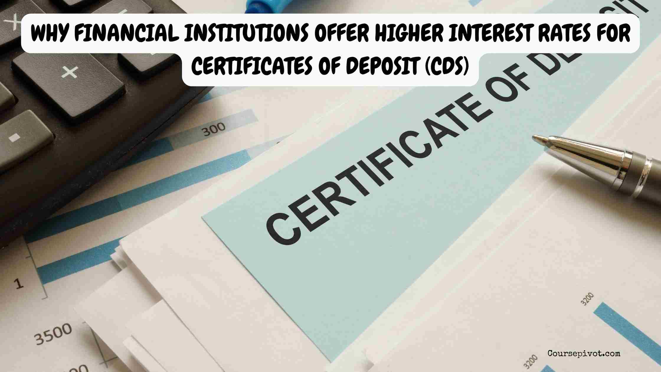 Why Financial Institutions Offer Higher Interest Rates for Certificates of Deposit (CDs)