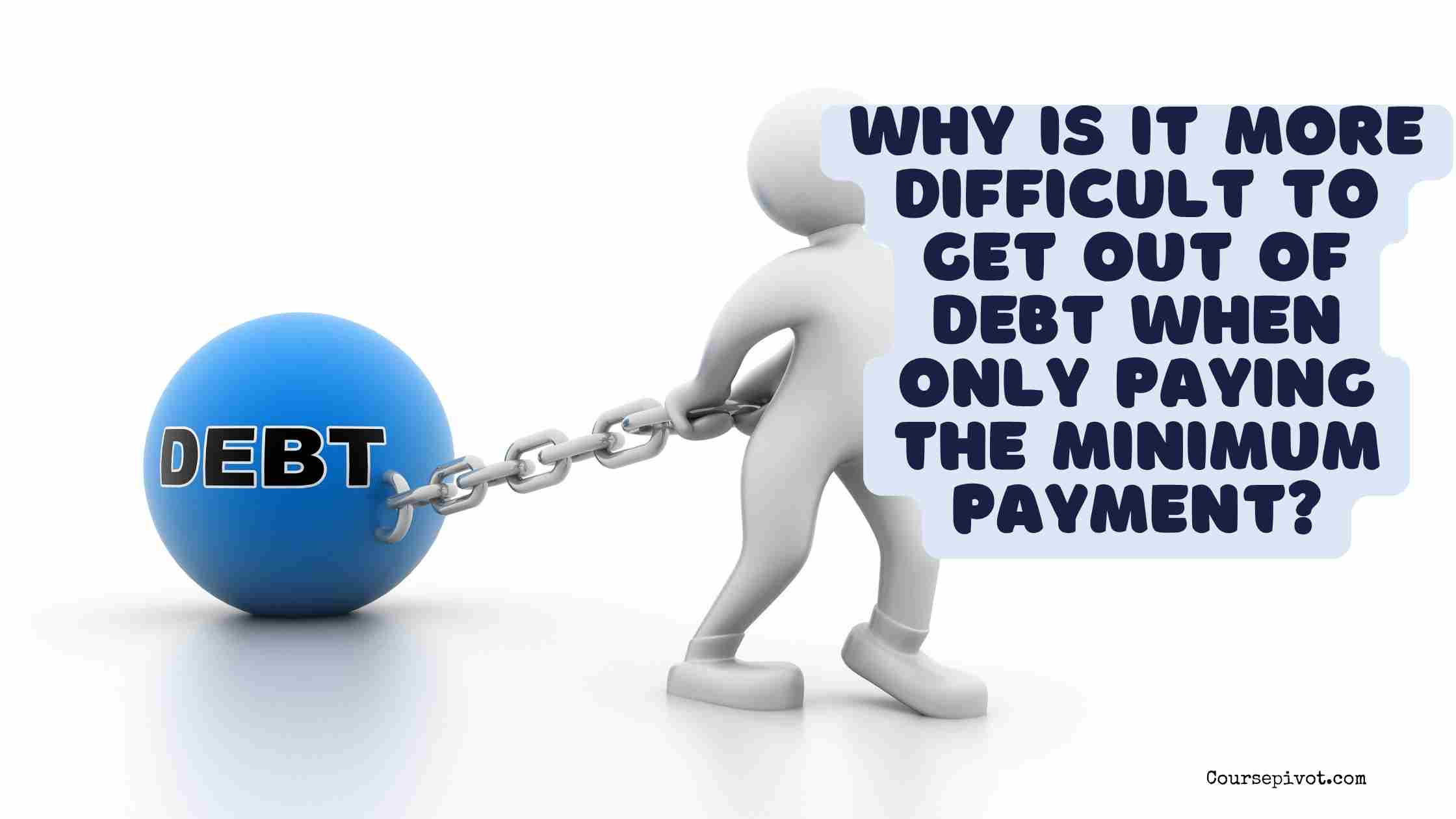 why is it more difficult to get out of debt when only paying the minimum payment?