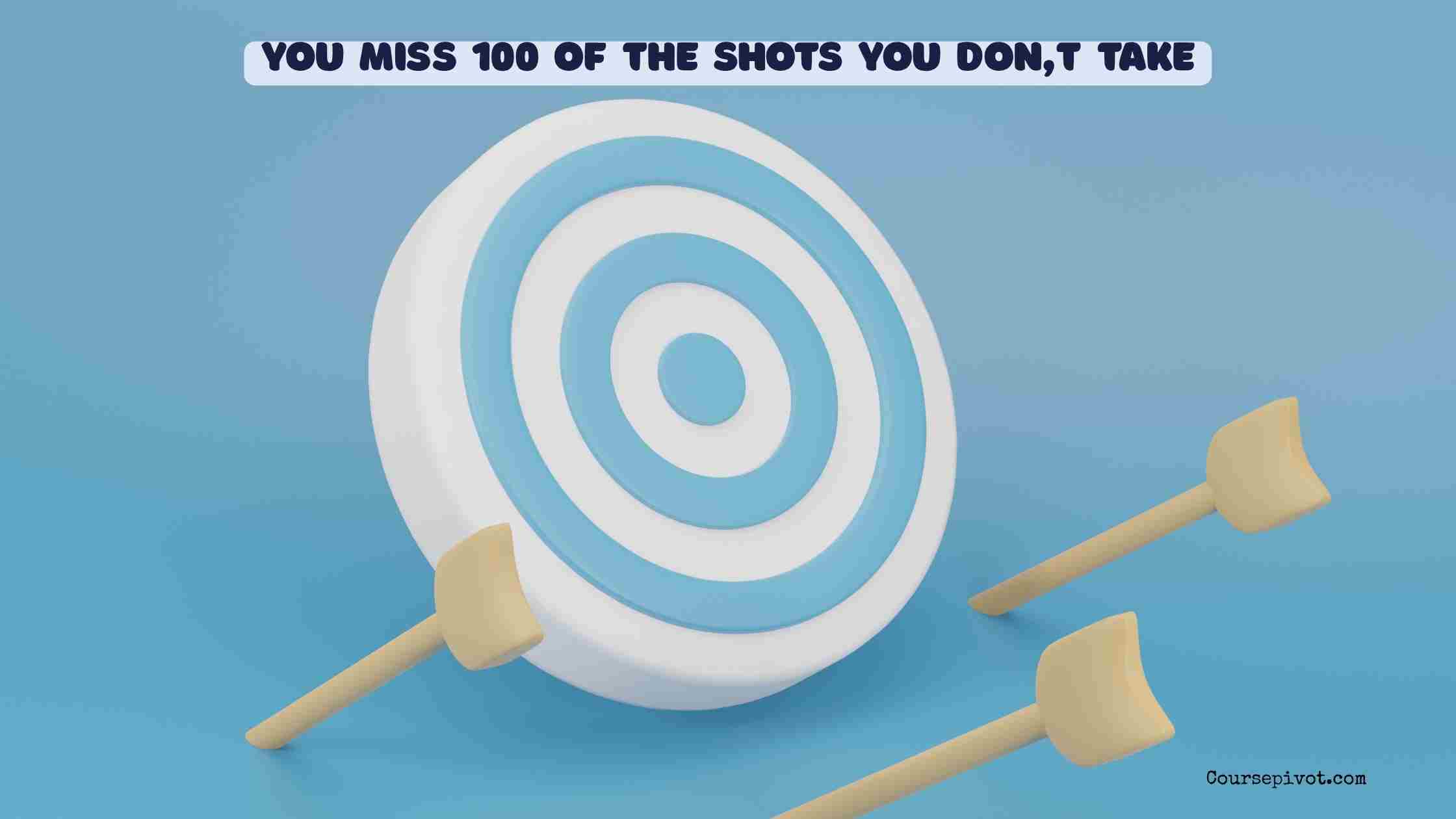 you miss 100 of the shots you don't take